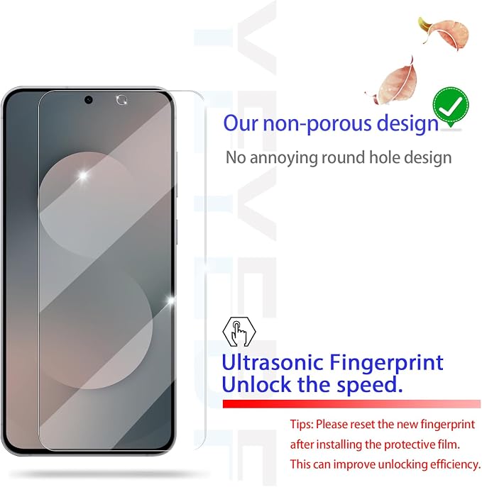 Screen Protector for Samsung Galaxy S25 FE, Tempered Glass & Camera Lens - Image 3