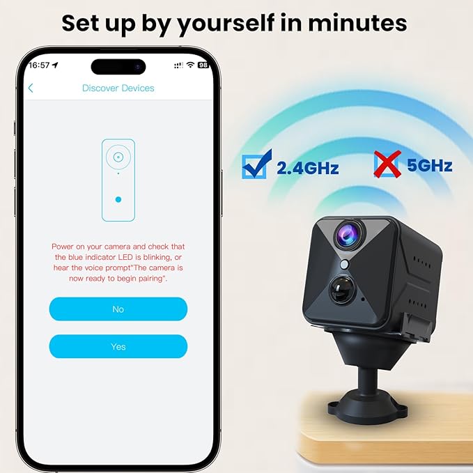 aidowocam 2026 Upgraded 4K HD Mini Security Camera, Wireless WiFi Indoor Nanny - Image 3