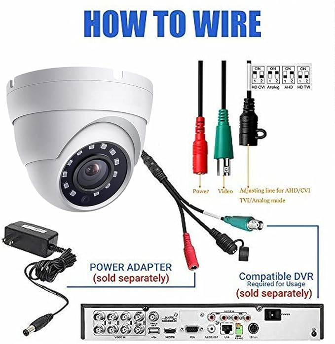 Real HD 5MP Analog Coax Dome TVI CVI CCTV Surveillance Security Camera - Image 7
