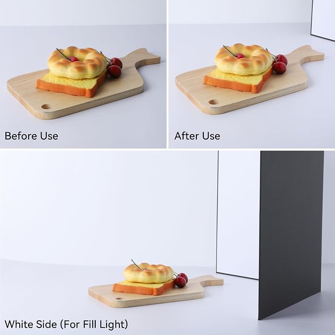 UTEBIT 3 in 1 Photography Reflector Cardboard, Product and Food Photo Shooting - Image 5