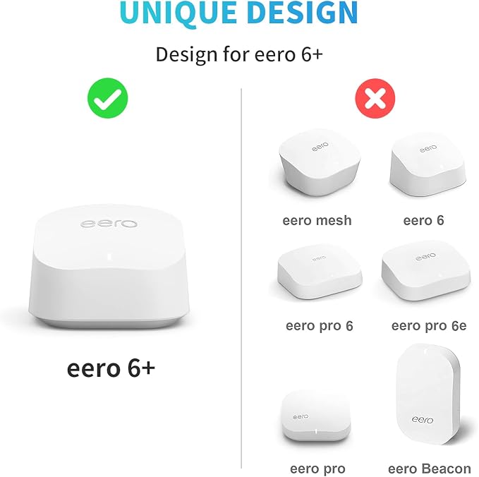 2Pack Wall Mount Holder for eero 6 Plus 6+ and eero 6 Router Mesh Wi-Fi System - Image 2