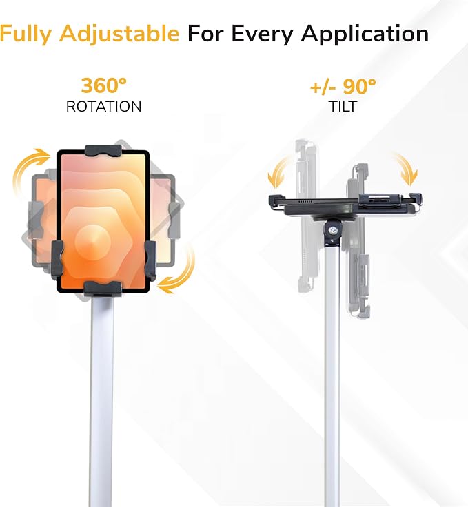 Mount-It! Anti-Theft Universal iPad & Samsung Tablet Floor Stand Kiosk - Image 6