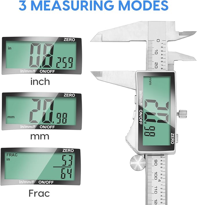 Digital Caliper, 6 Inch Caliper Tool - Image 4