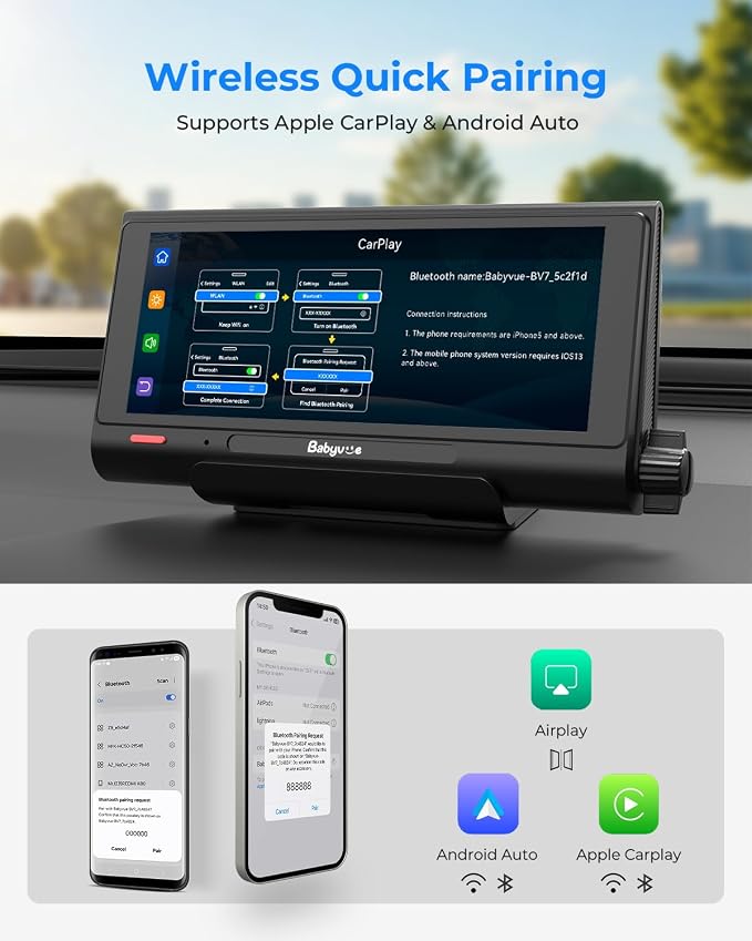Babyvue BV7 7.2" Baby Car Camera - Image 8
