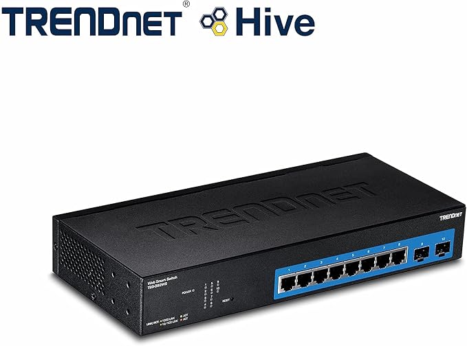 TRENDnet 10-Port Gigabit Web Smart Switch, 20 Gbps Switching Capacity, 8 x - Image 4