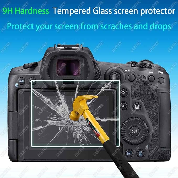 ULBTER Screen Protector for Canon EOS R5 + Top Screen Protector 0.3mm High - Image 4