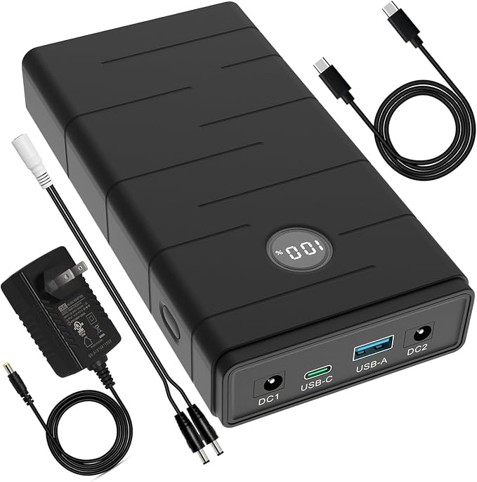 Talentcell 12V 7000mAh Lithium ion Battery Pack, PD 45W USB-C Portable Power by TalentCell