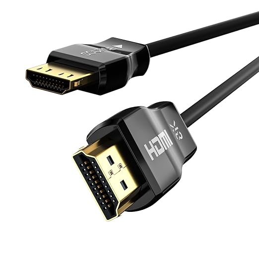 UL Certified CL3 Rated Fiber Optic HDMl Cable 50FT, 48Gbps Ultra Small by HUAHAM
