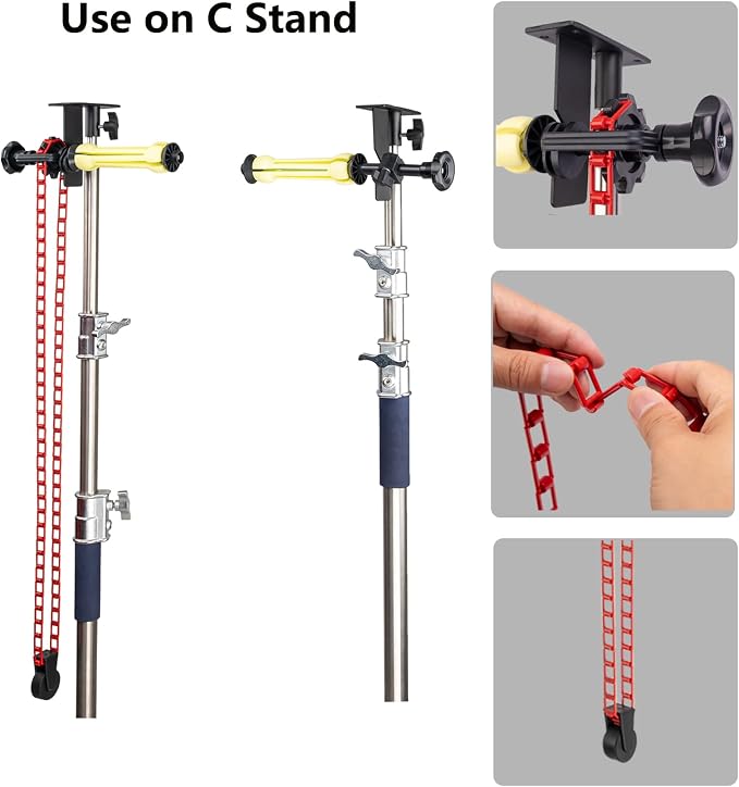 Photography Backdrop Roller Support System, 1 Roller - Image 3