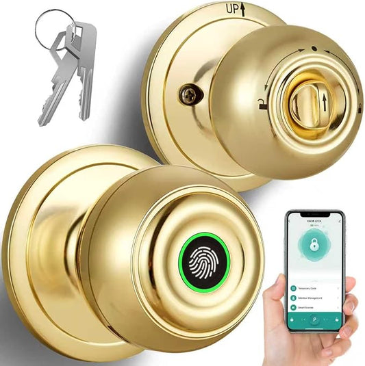 Fingerprint Door Lock, Smart Fingerprint Door Knob by KLLOQUE
