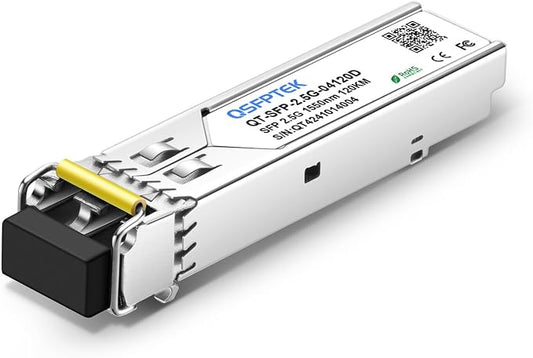 2.5Gbase-ZX+ SFP Module, Gigabit Fiber Ethernet Transceiver, SFP 2.5G 1550nm by QSFPTEK