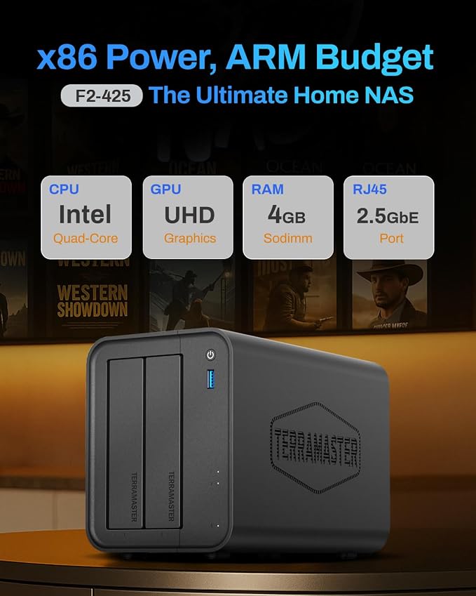 TERRAMASTER F2-425 2-Bay NAS Storage - Image 2