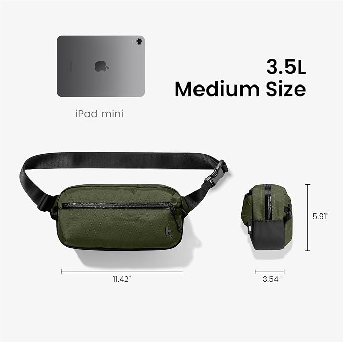 tomtoc 3.5L X-Pac Sling Bag - Image 8