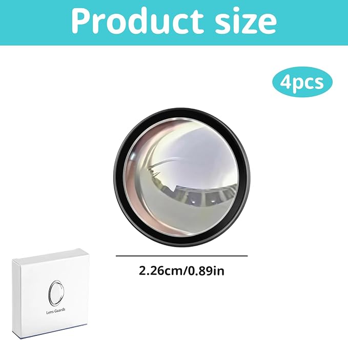 4 PCS Car Camera Lens Protector, Backup Camera Rain Shield, Car Rear View - Image 2
