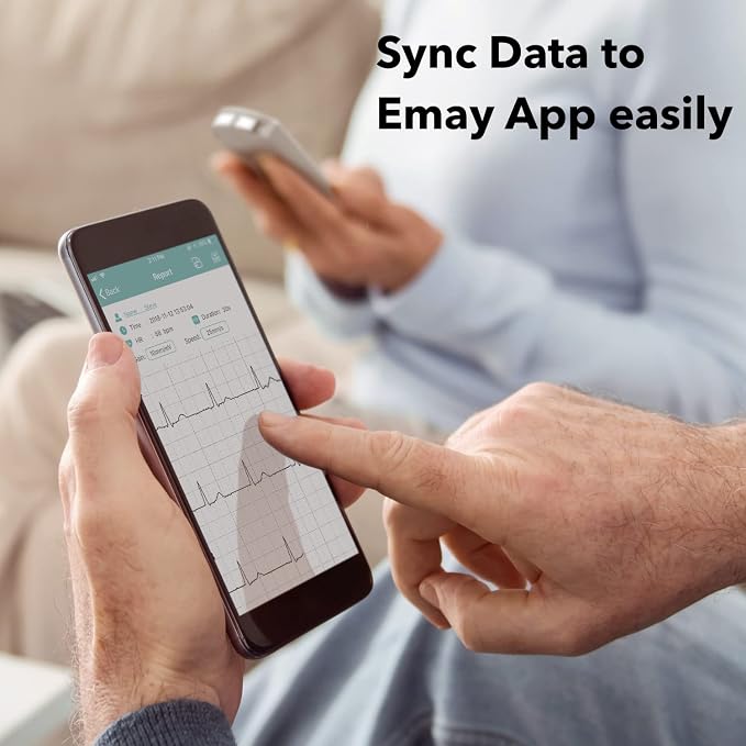 EMAY Portable ECG Monitor | Record ECG and Heart Rate | Compatible - Image 5