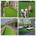 Deluxe Realistic Artificial Grass Turf 11FTX76FT, 1.37" Thick 70 oz Face Weight - Image 6