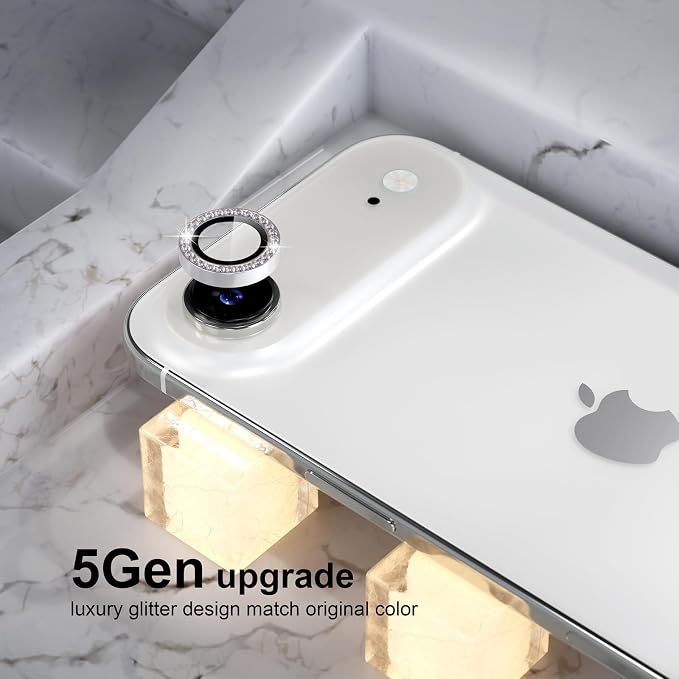 Choiche Compatible for iPhone 17 Air Camera Lens Protector Bling, 9H Tempered - Image 7