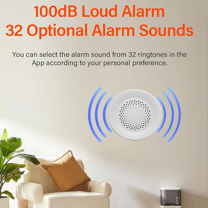 WiFi Smart Siren Alarm: 100db Sounder, App Control, Wireless Burglar Alarm - Image 3