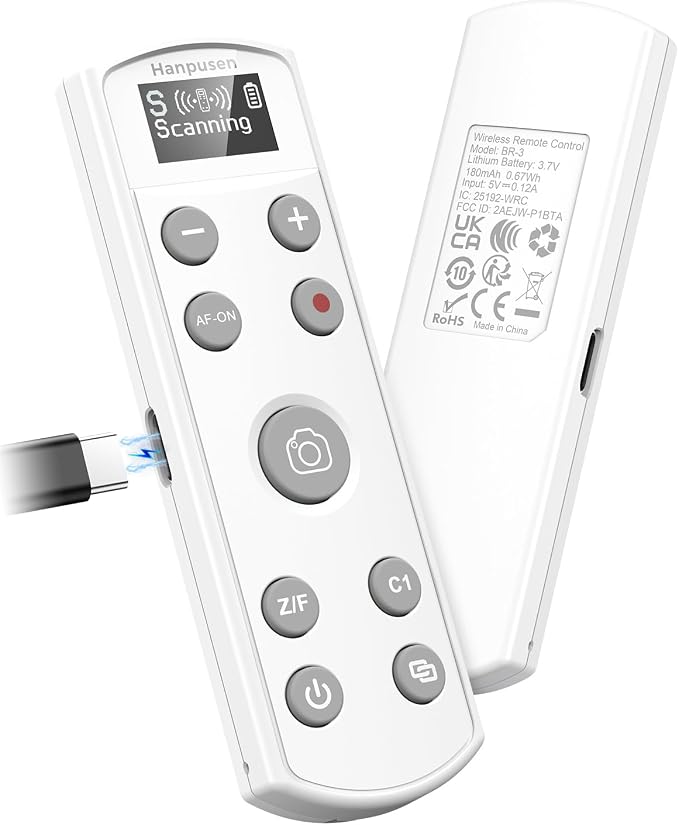 Hanpusen Rechargeable Camera Remote Control by HANPUSEN