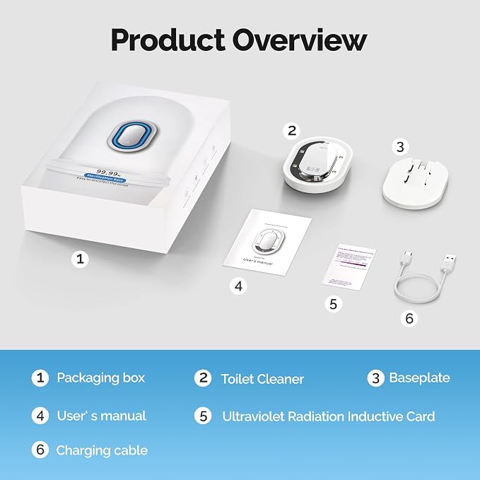 Smart Toilet UV-C Sanitizing &Odor-Control System – Motion-Activated, - Image 7