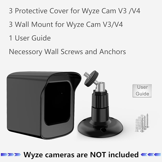 PEF Mount for All-New Wyze Cam V4 and V3, Weatherproof Protective Cover and 360 - Image 7