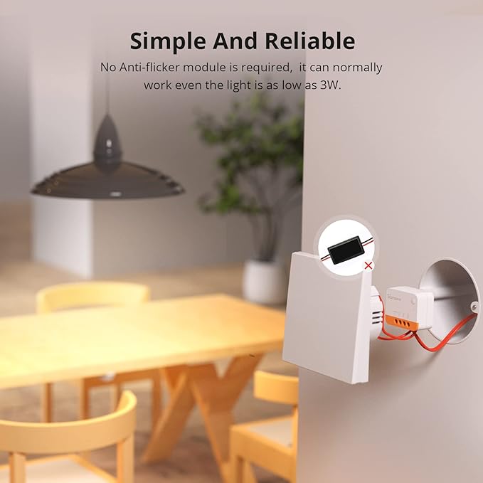 SONOFF Zigbee Smart Light Switch, No Neutral, Hub Required, 2-Way Interruptor - Image 6