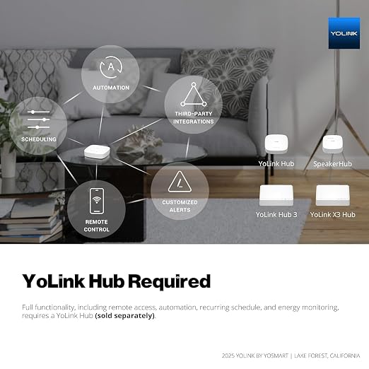 YoLink Smart Energy Plug 15A – 1/4 Mile LoRa Range, High-Power Devices - Image 9