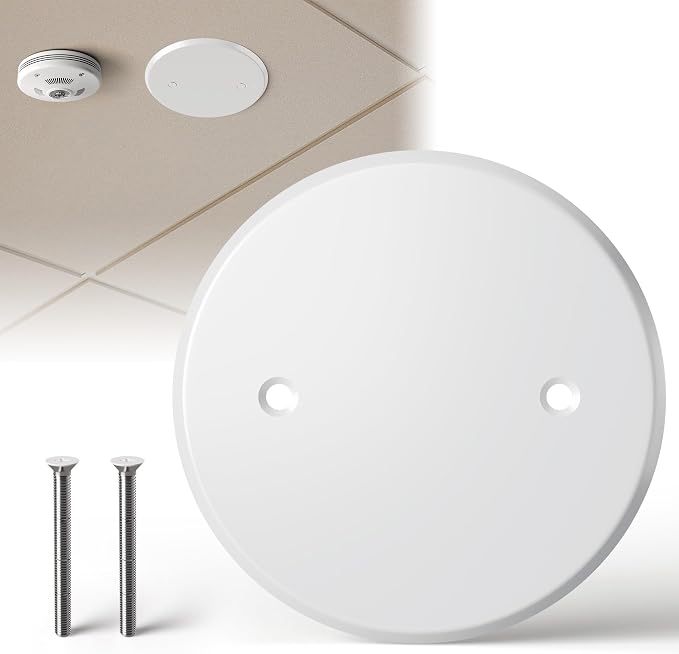 Ceiling Cover Plate, 5 Inch Round Electrical Box Cover Plate by Ourproductsarededicatedtobringingyouconvenience