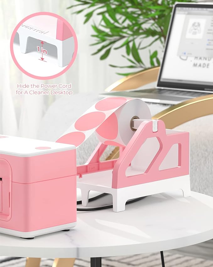 MUNBYN Label Holder for Rolls and Fan-Fold Labels, Thermal Sticker Roll Holder - Image 5