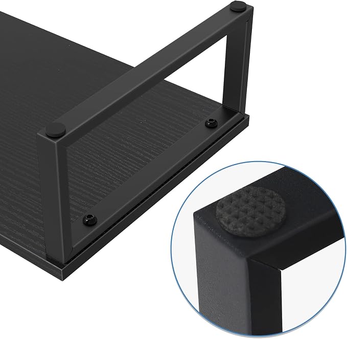 NORCEESAN 2 Pack Monitor Stand Riser Wood Desk Shelf - Image 7