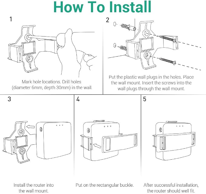 GL.iNet WiFi Router Holder Wall Mount - Image 7