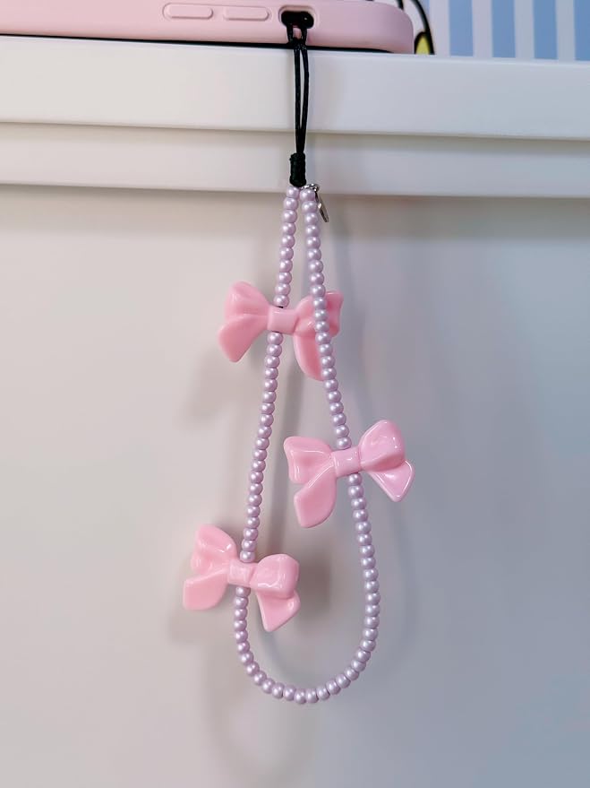 Drawwind Phone Charm Beaded Wristlet Strap Universal Cell Phone Lanyard Cute - Image 4