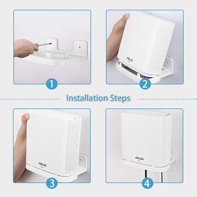 Wall Mount Holder for ASUS ZenWiFi AX Whole-Home Tri-Band Mesh WiFi 6 System - Image 3