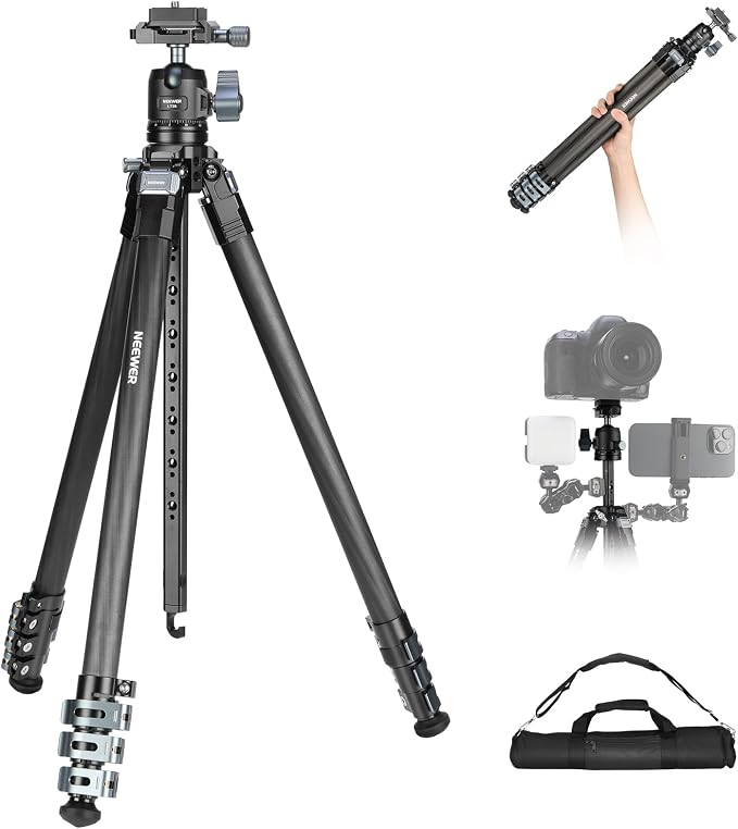 NEEWER 60.4" Travel Tripod Carbon Fiber by Neewer