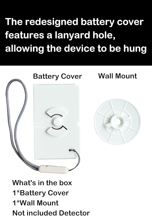 No-Drill Mount for Kidde Carbon Monoxide Alarms Replacement Upgrade Battery - Image 2