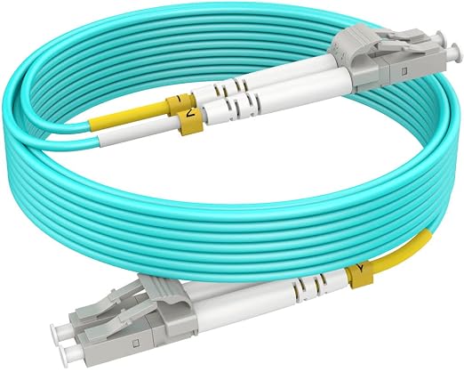LC to LC Multimode Fiber Patch Cable, 5m OM3, Options 7inch~500ft, 40G Duplex by RamboCables