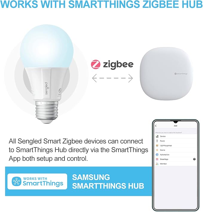 Sengled Zigbee Smart Light Bulbs, Smart Hub Required, Works - Image 5