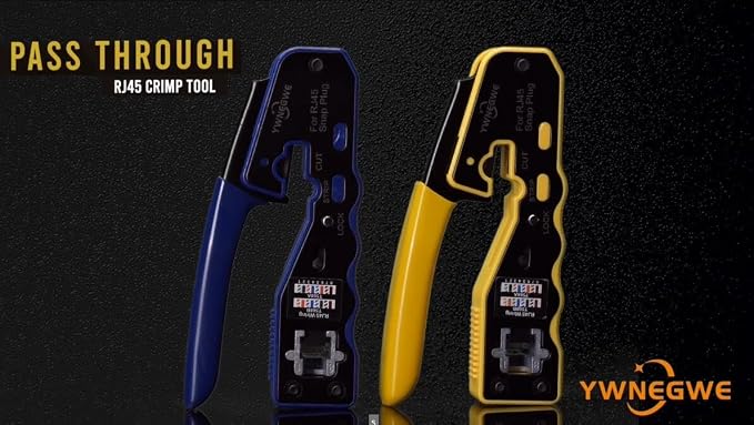RJ45 Crimp Tool Kit Pass Through Ethernet Crimper - Image 7