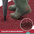 BEQHAUSE Dirt Trapper Door Mat 20" x 48", Non-Slip Washable Doormats - Image 3