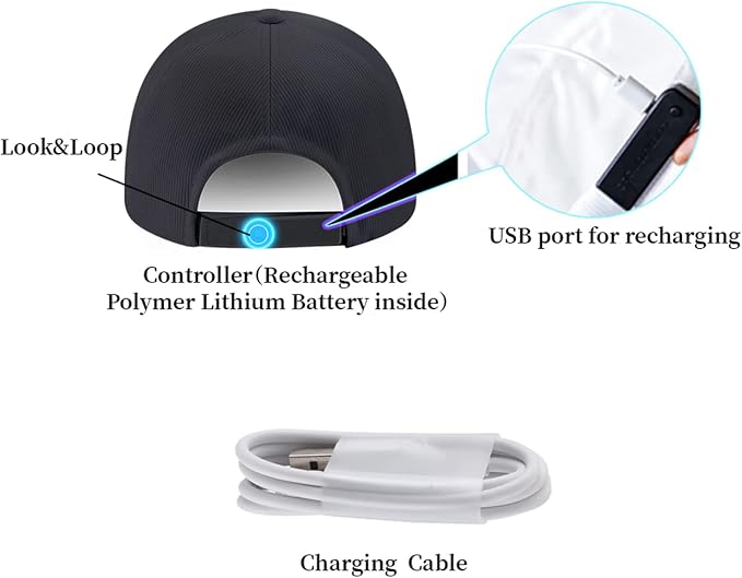 lumisonata LED Cap Fiber Optic Hat EDM Baseball Caps Light Up 7 Colors Glowing - Image 6