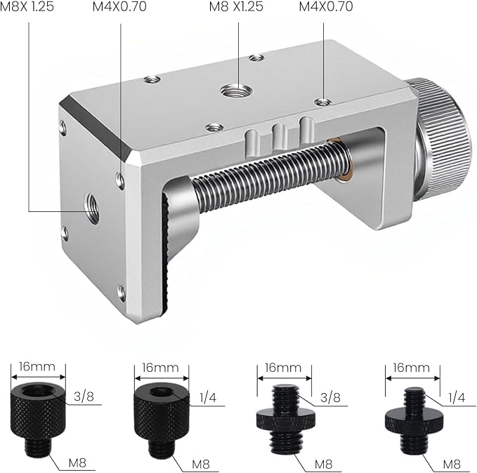 Heavy Duty C Clamp & Desk Clamp, Aluminum Alloy Table Mount - Image 8