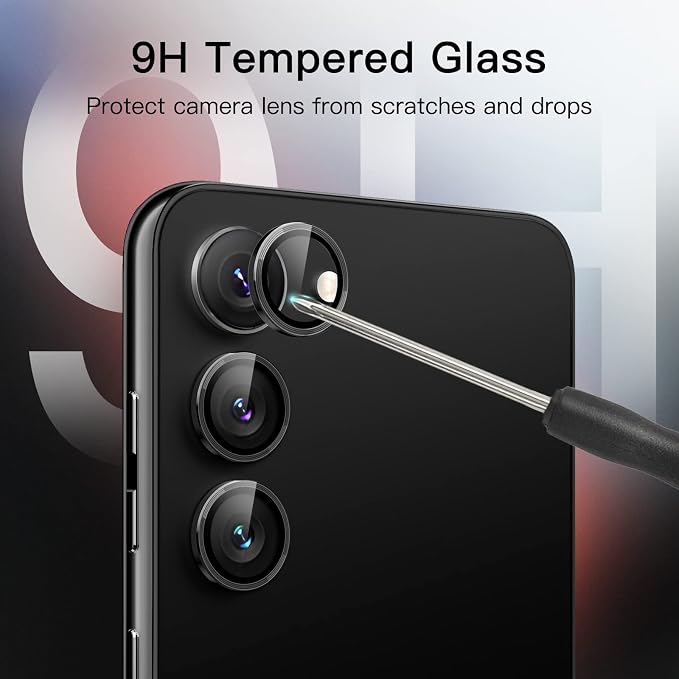 JETech Camera Lens Protector for Samsung Galaxy S23 5G 6.1-Inch / S23 Plus 5G - Image 4