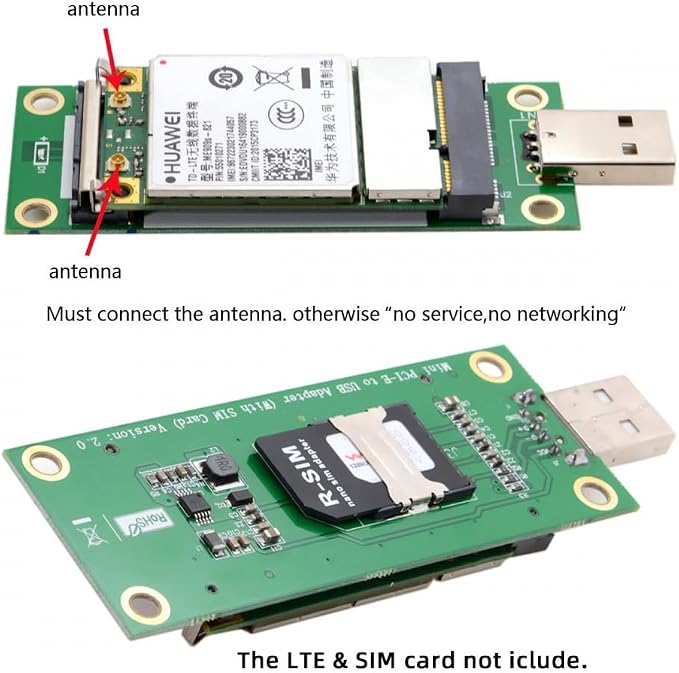 CY Adapter Mini PCI-E Wireless WWAN to USB Adapter Card - Image 7