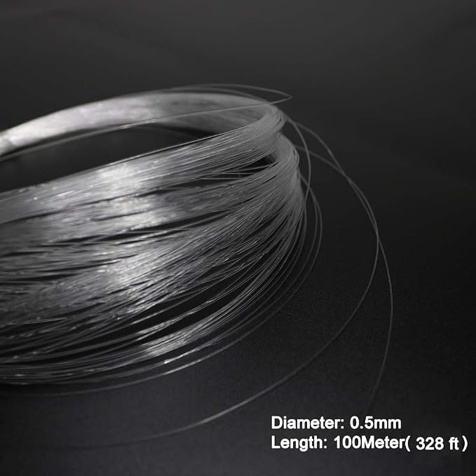 AZIMOM PMMA Plastic End Glow Fiber Optic Cable 0.5mm 100m/Roll - Image 5