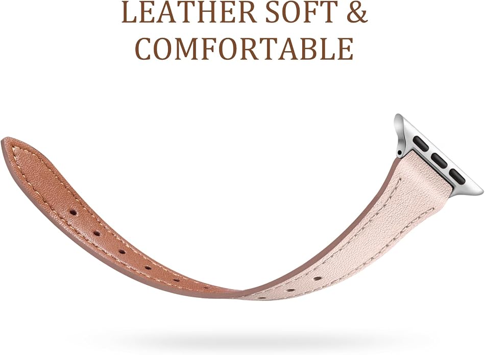 Charlam Slim Leather Band Compatible - Image 3