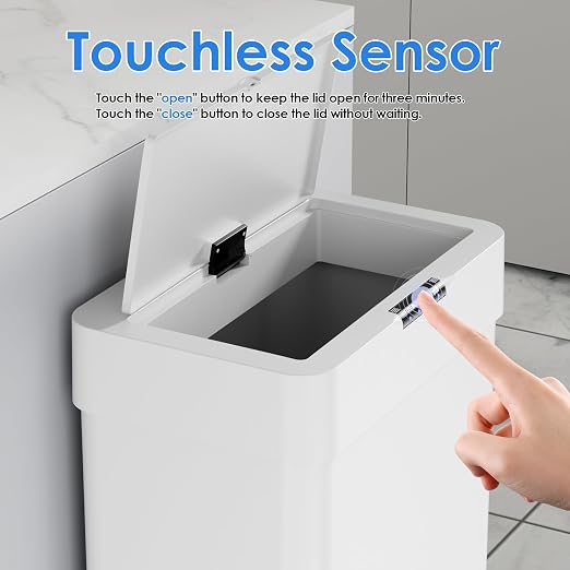 Sensor Trash Can, Touchless Motion Sensor Trash Bin, Smart Automatic Garbage Can - Image 5