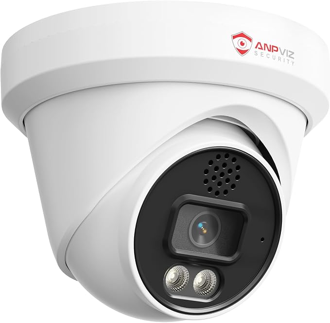 Anpviz UltraHD 4K IP Turret PoE Camera Outdoor, Two Way Audio Security Camera by AnpvizSecurity