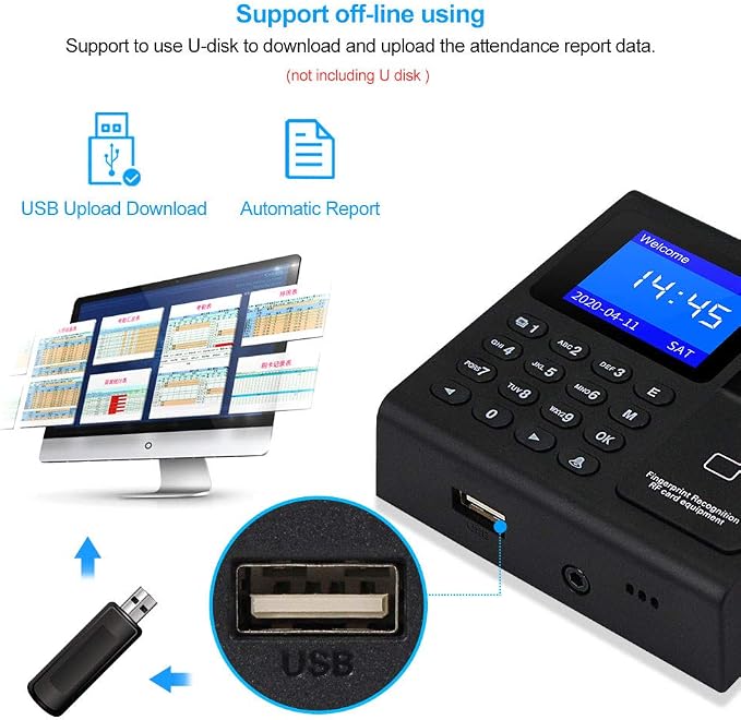 RFID Access Control System kit, Supports USB Flash Drive TCP/IP, Equipped - Image 5