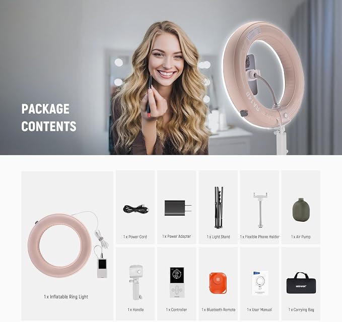 NEEWER 14" Inflatable Large Ring Light - Image 9