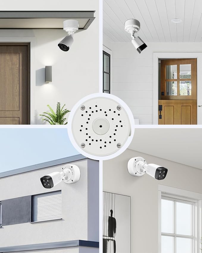 Metal Universal Bullet Security Camera Junction Box, Aluminum Mount Bracket Base - Image 9